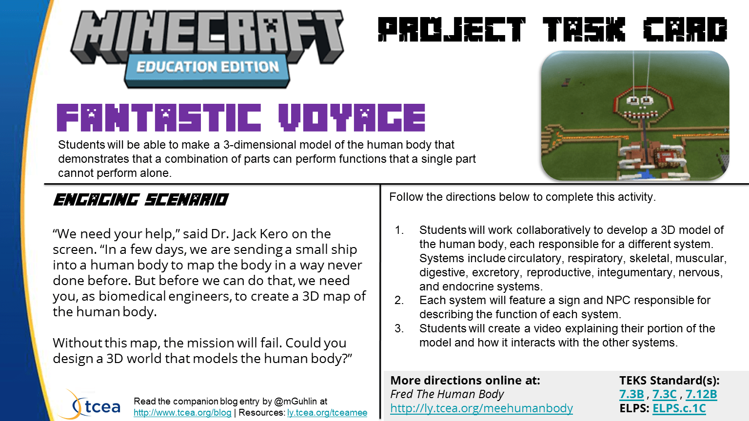 Fantastic Voyage Minecraft Lesson Planning Technotes Blog