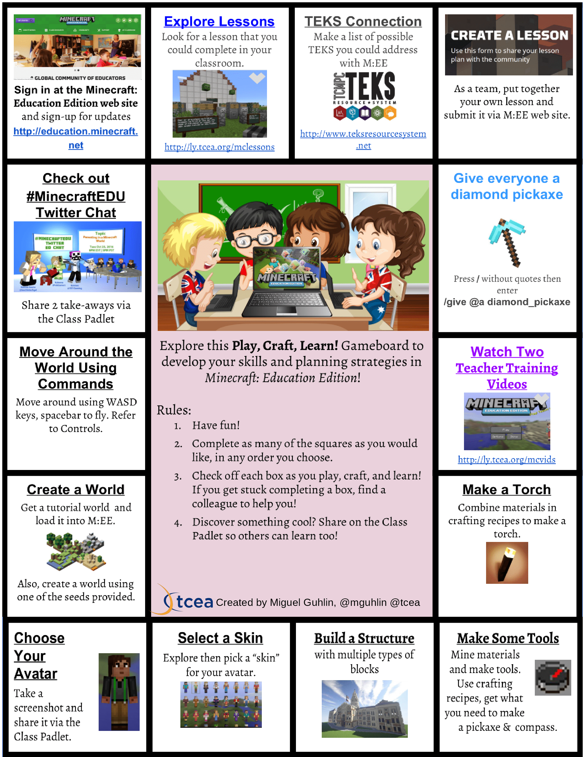 Minecraft Education Edition  Online Tools for Teaching & Learning