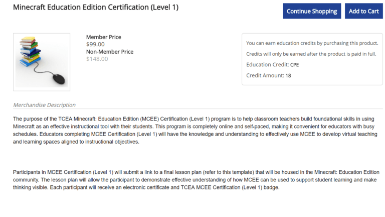 TCEA's New Minecraft Certification Course – TCEA TechNotes Blog