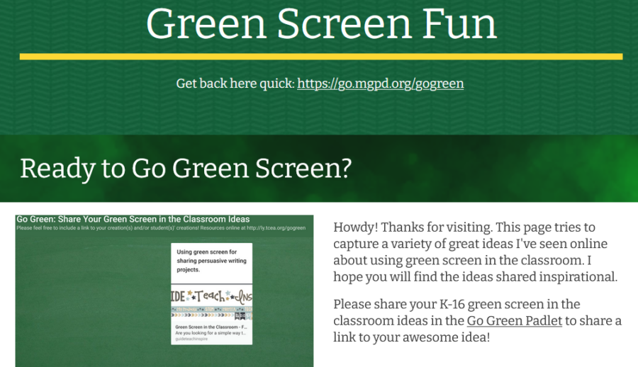 STEM Projects with Green Screen – TCEA TechNotes Blog