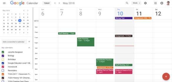 A Teacher's Guide to Google Calendar – TCEA TechNotes Blog