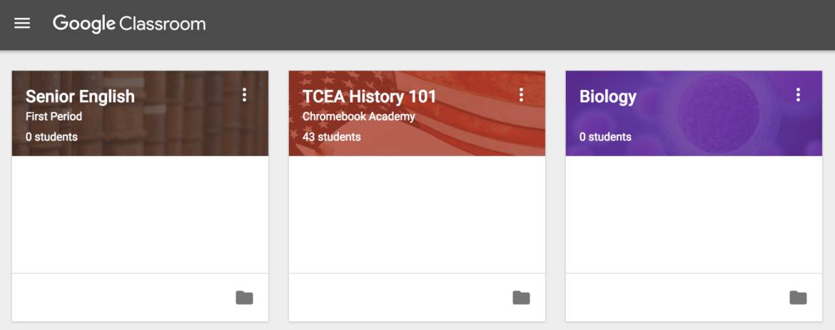 Classes Google Classroom