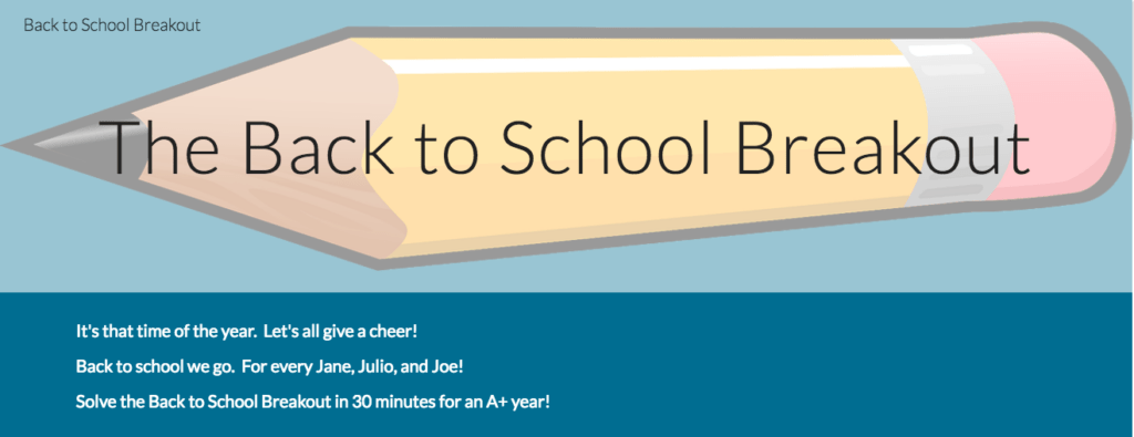 back to school