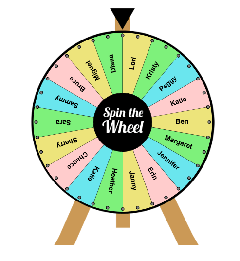 random wheel spinner