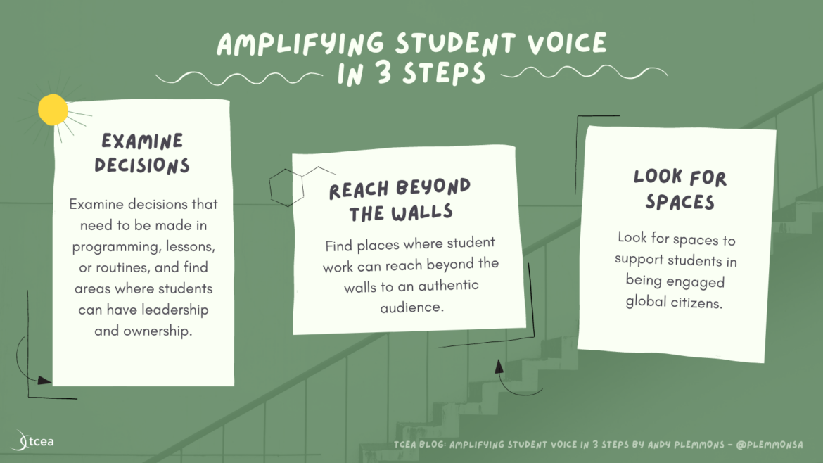 How To Amplify Student Voice in Three Steps TCEA Blog