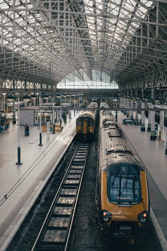 train station with train