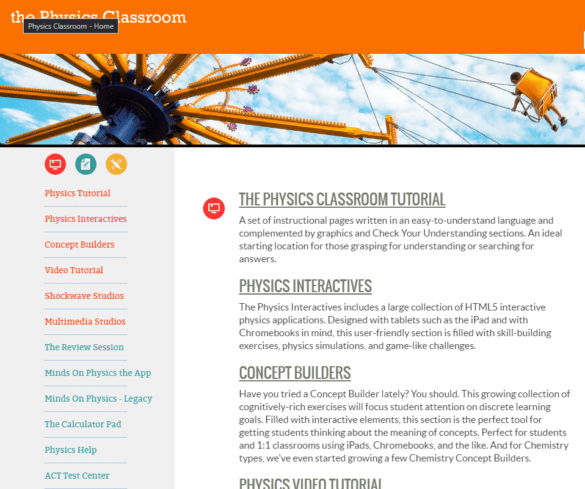 Digital Physics with Physics Classroom – TCEA TechNotes Blog