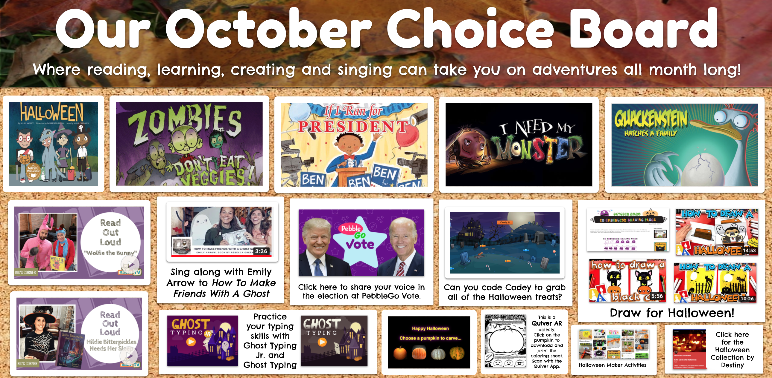 Discovering Autumn-Themed Choice Boards • TechNotes Blog