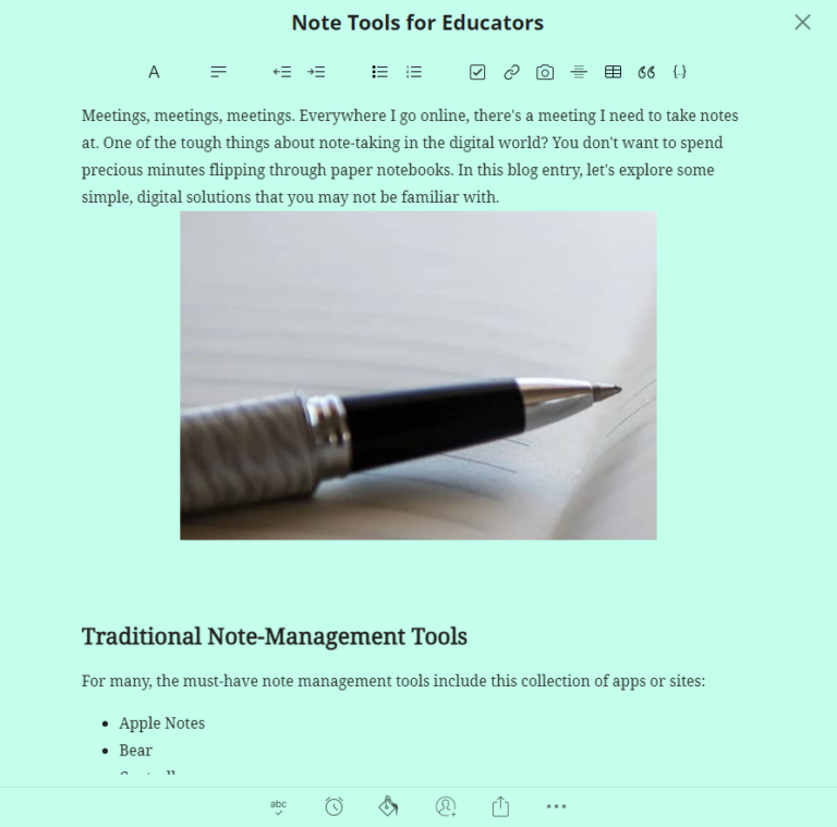 Notes Tools for Educators – TCEA TechNotes Blog