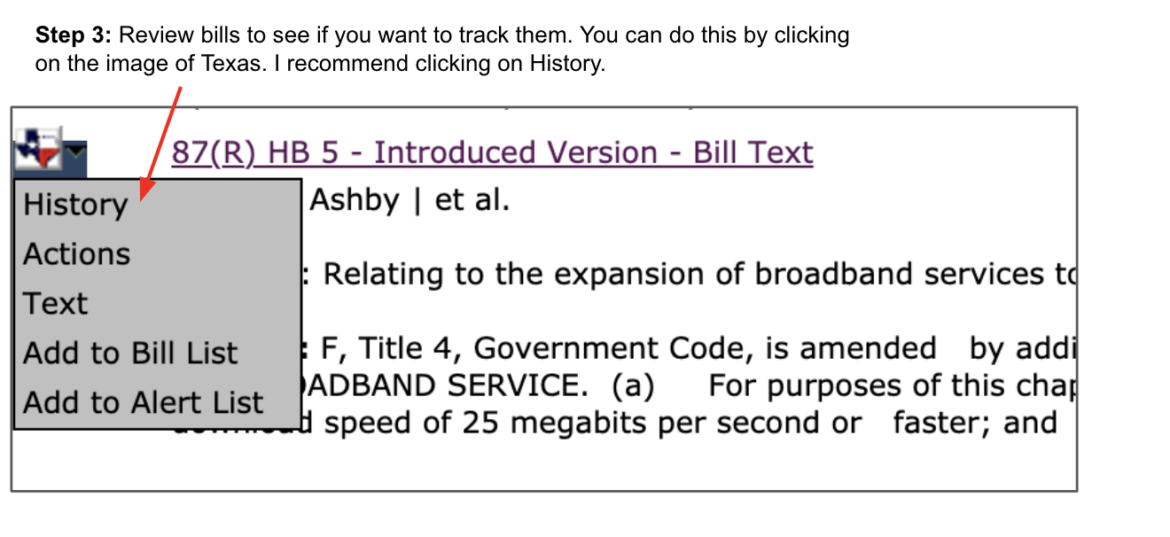 The Texas Legislature Online Tool • TechNotes Blog