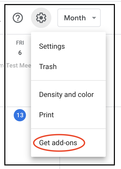 Google Calendar Meetric Add-on