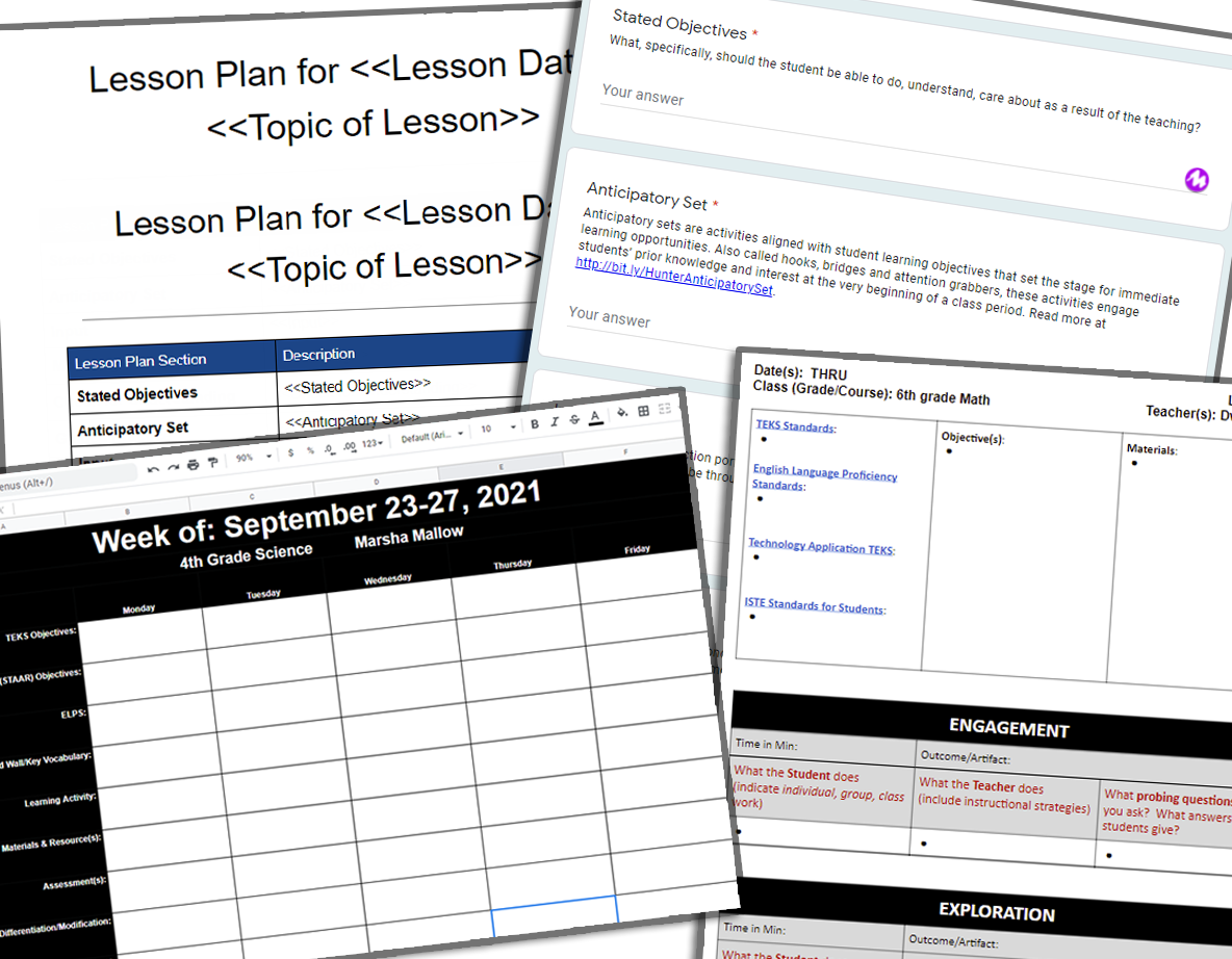Dynamic Lesson Plan Templates to Save You Time and Energy Inside Madeline Hunter Lesson Plan Blank Template