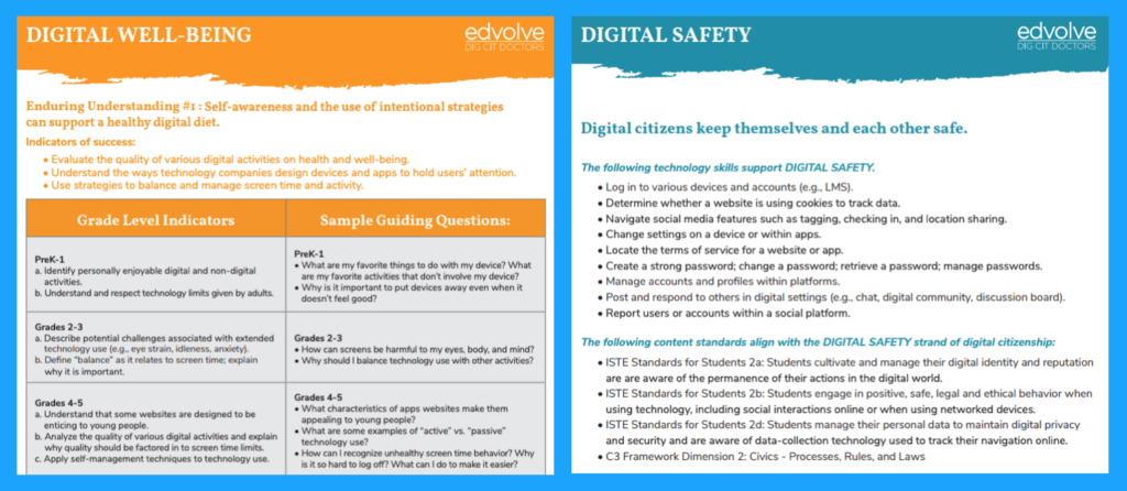 Digital Citizenship sample framework