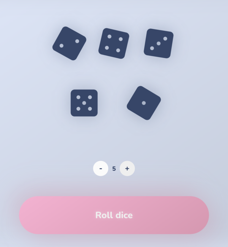 Try Your Luck With Five Free Virtual Dice • TechNotes Blog