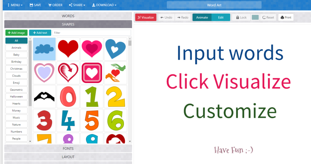 Shape Word Clouds Made Easy – TCEA TechNotes Blog