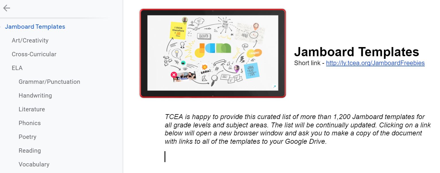 A Curated Collection of Free Jamboard Templates • TechNotes Blog