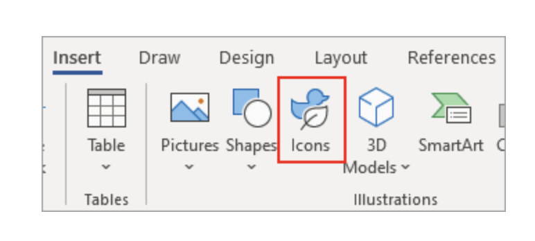 Icons in Word