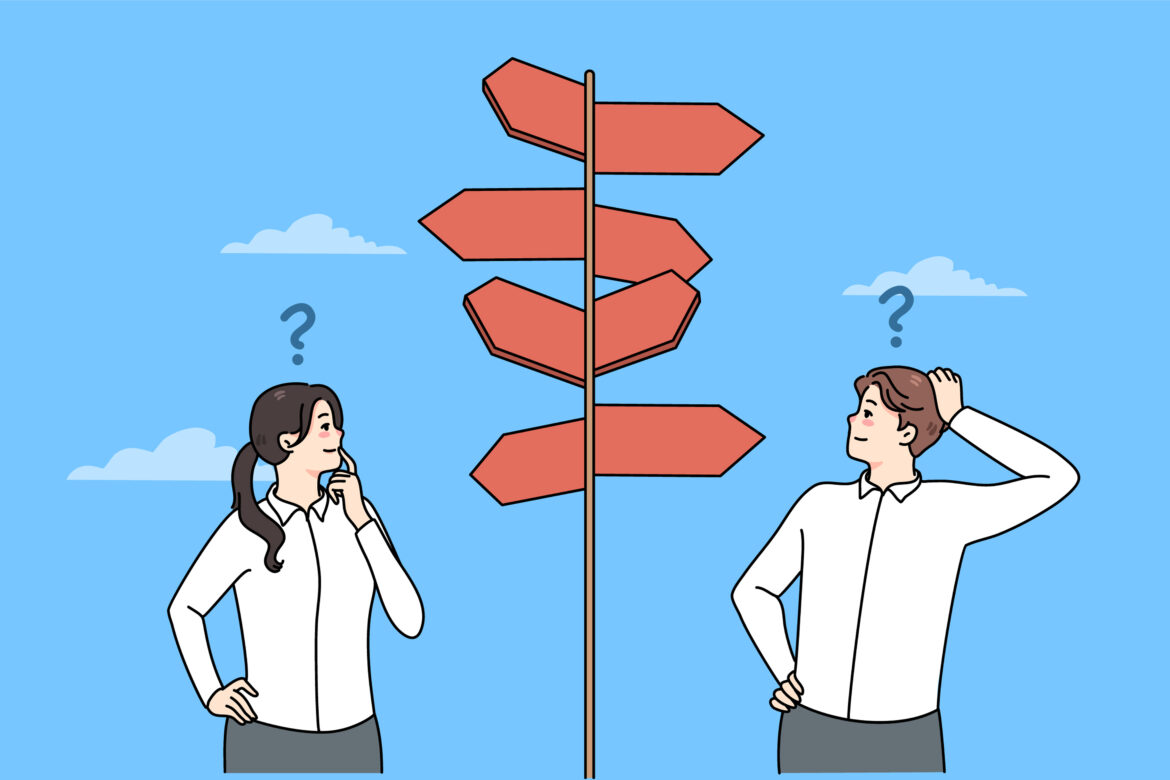 Confused employees unsure about business decision