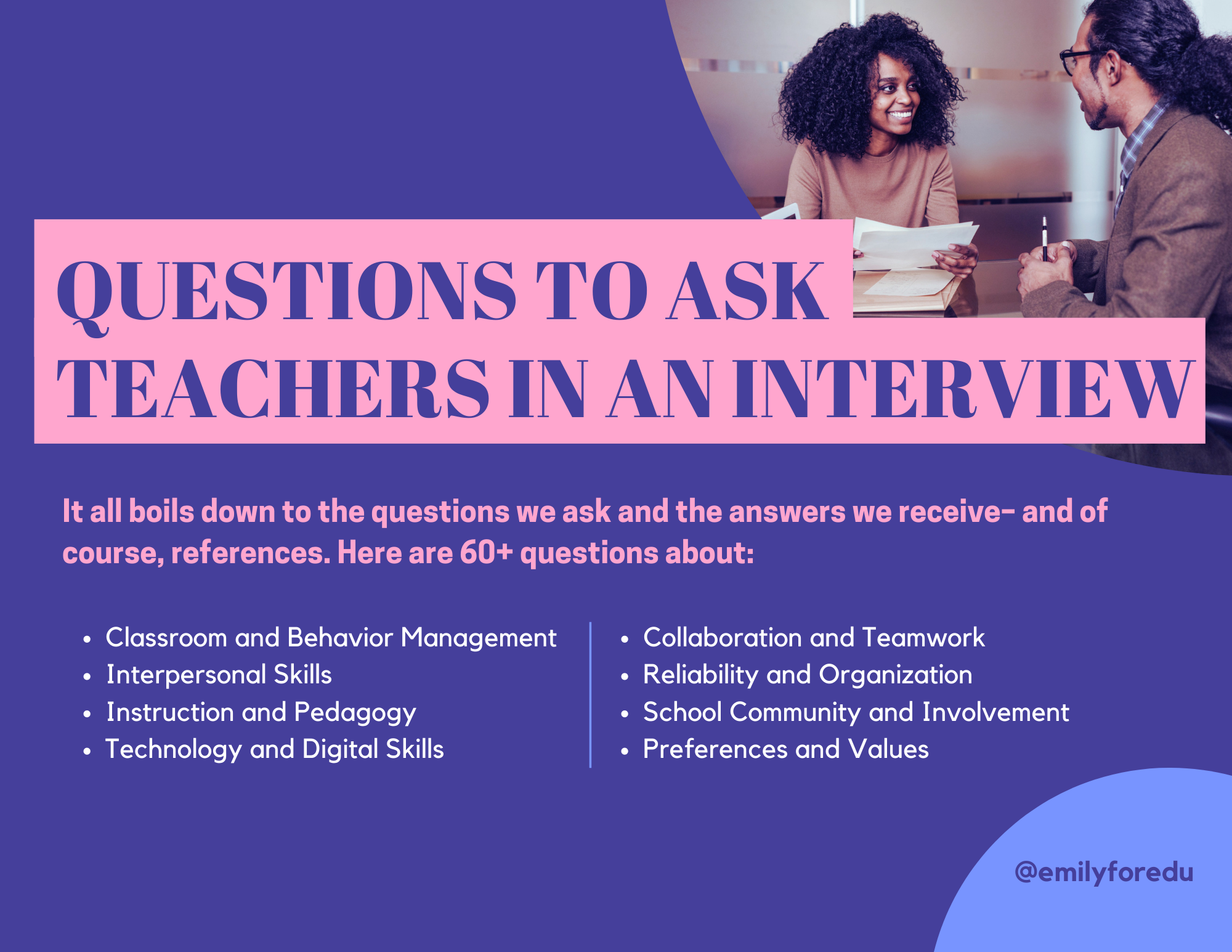 Part 1 Questions To Ask Teachers In An Interview Flipboard