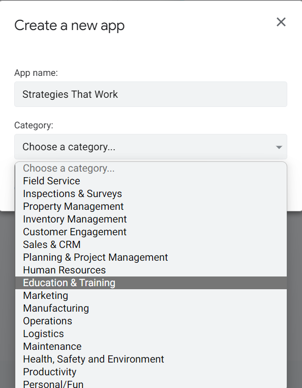 Google AppSheet