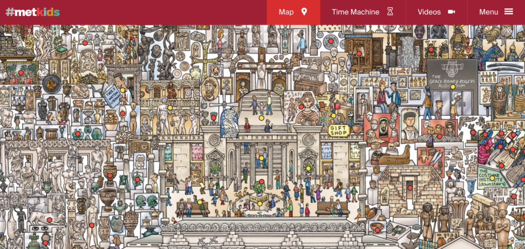 The Met virtual museum day map
