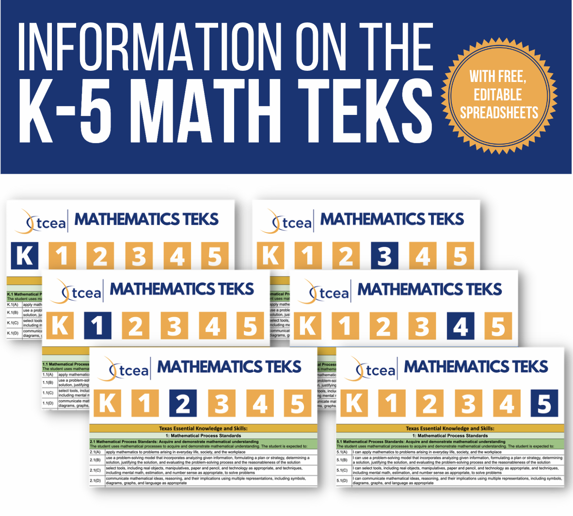 The K 5 Math TEKS And Free Editable Spreadsheets TCEA TechNotes Blog