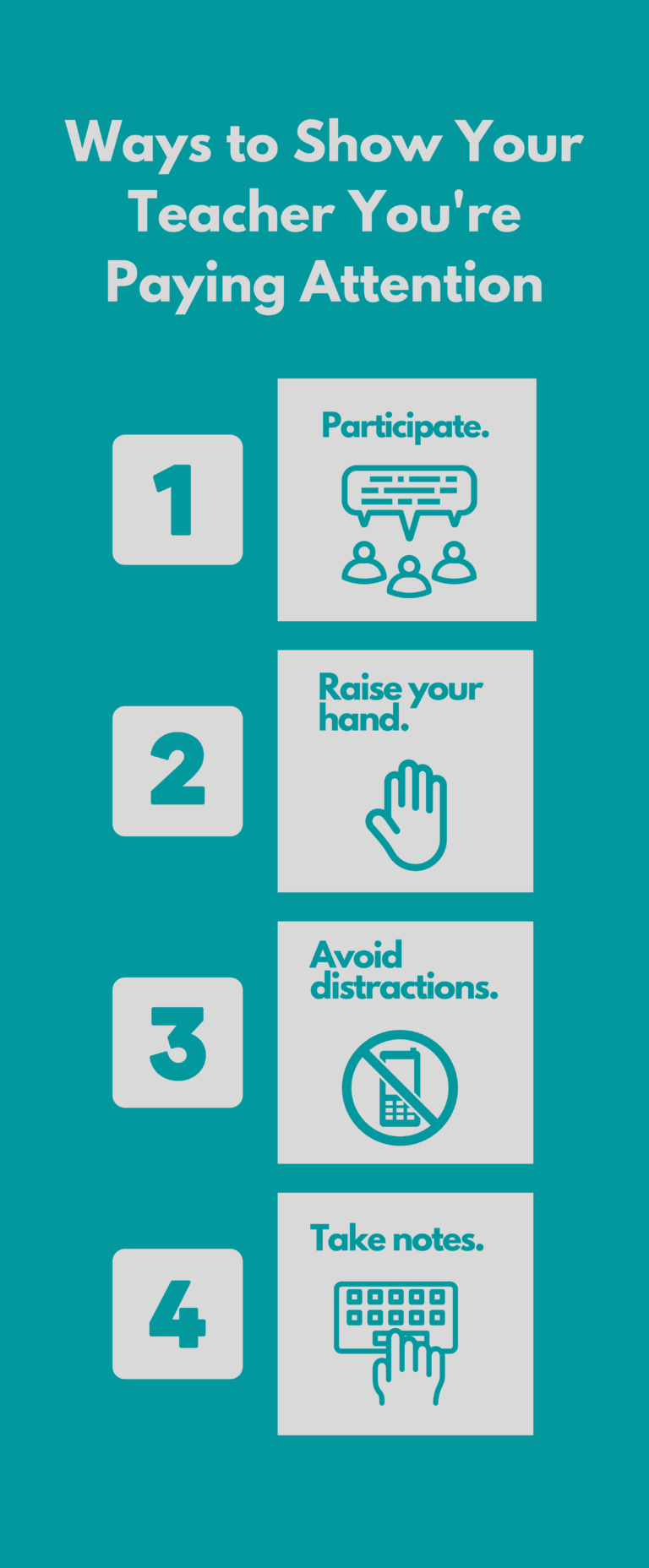 Four Ways to Show Your Teacher You're Paying Attention in Class – TCEA ...