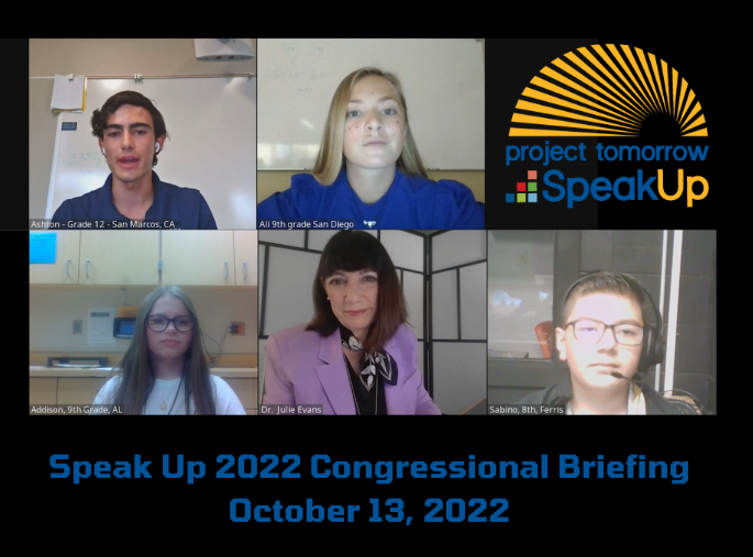 Screenshot of the Speak Up 2022 Congressional Briefing 