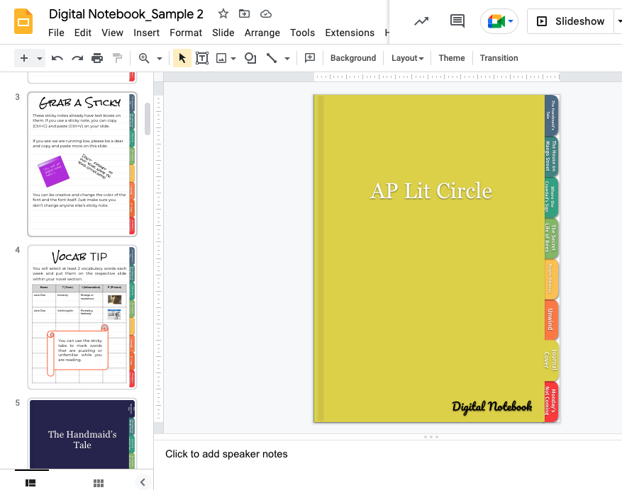 Interactive Digital Notebooks: Examples Tips and Templates