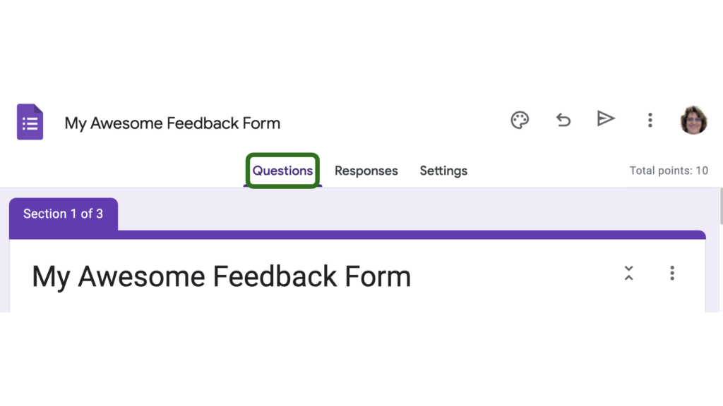 presentation feedback google form