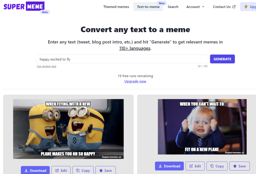 Supermeme.ai - Meme generator