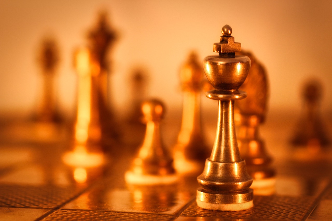 Free AI Image  View of dramatic chess pieces with mysterious and mystical  ambiance