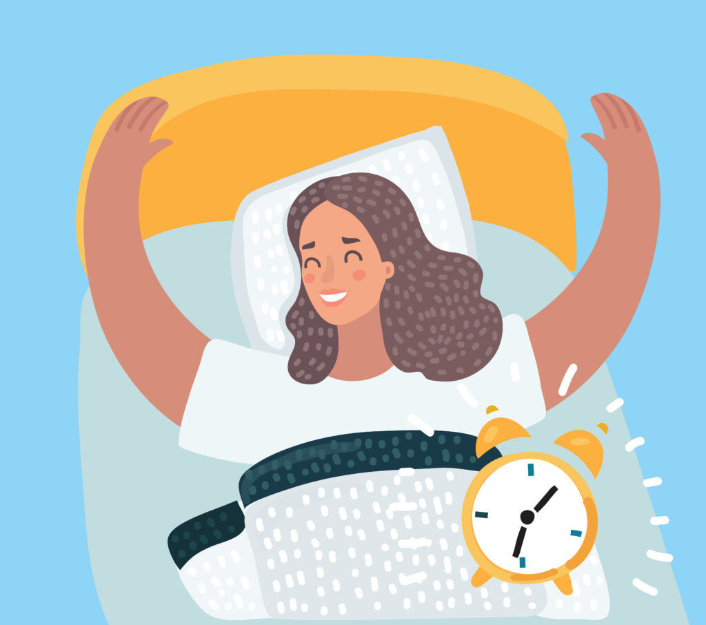 wake up on time to start your day in a mindful way