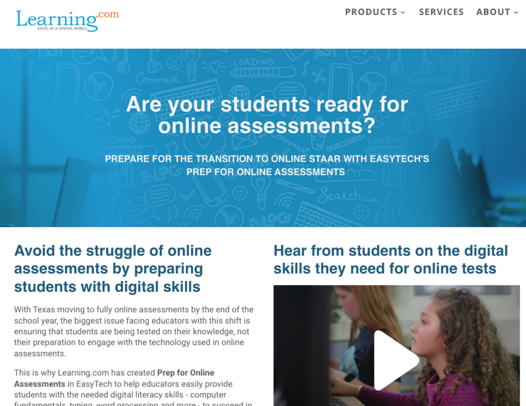 Learning.com EasyTech Prep for Online Assessment 