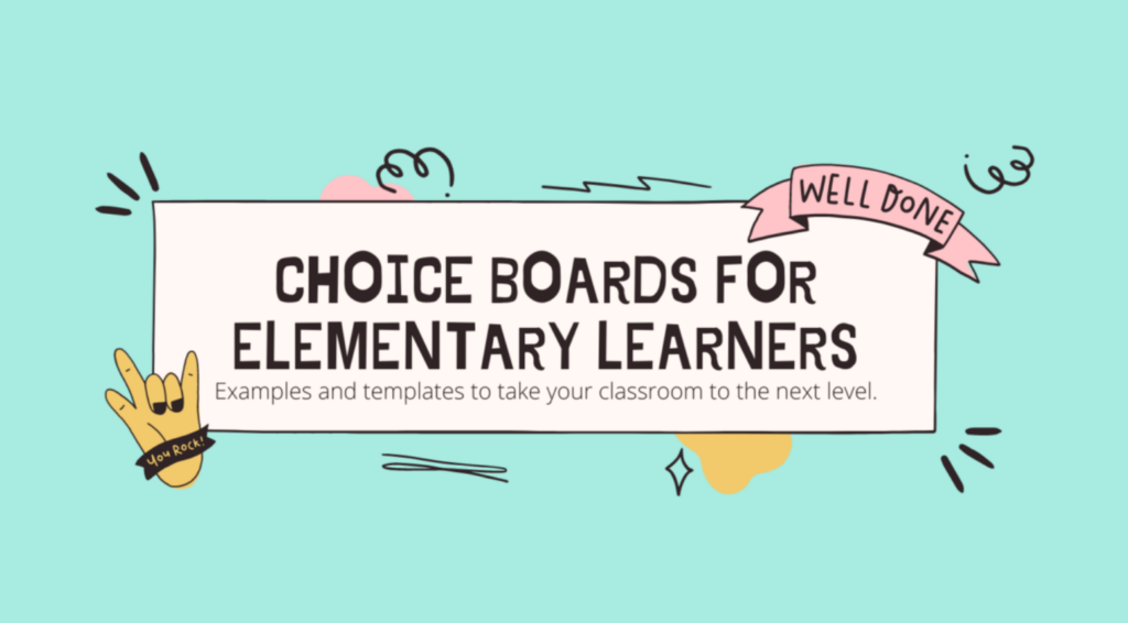 A Collection of Choice Board Examples and Templates • TechNotes Blog