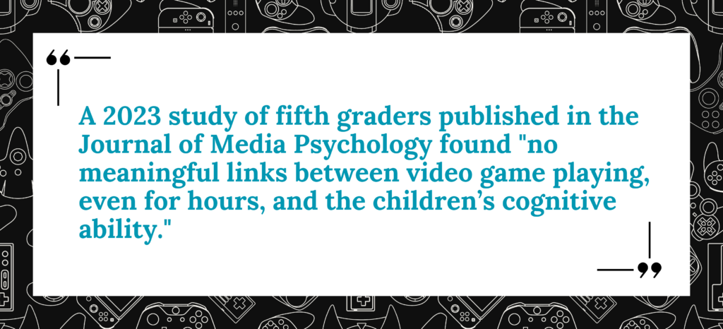 video game study quote