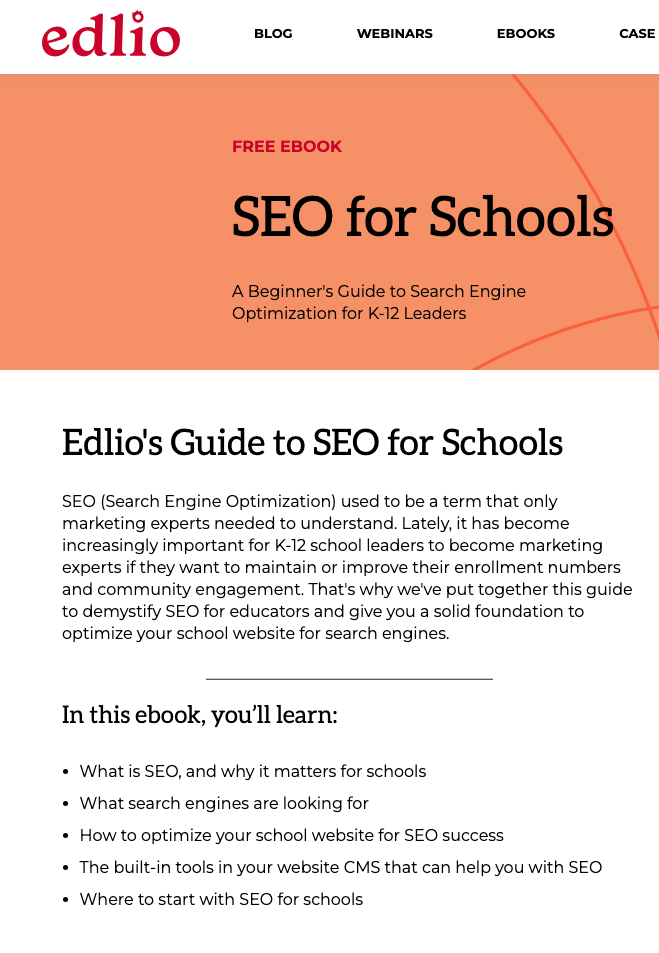 edlio's guide to seo for schools; teacher recruitment