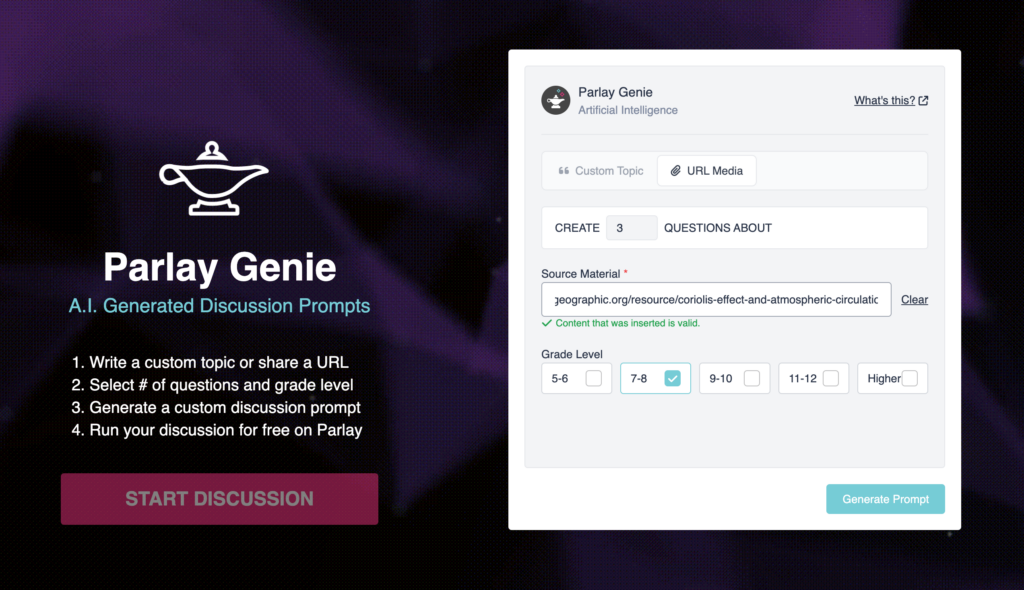 Example Parlay Genie Submission