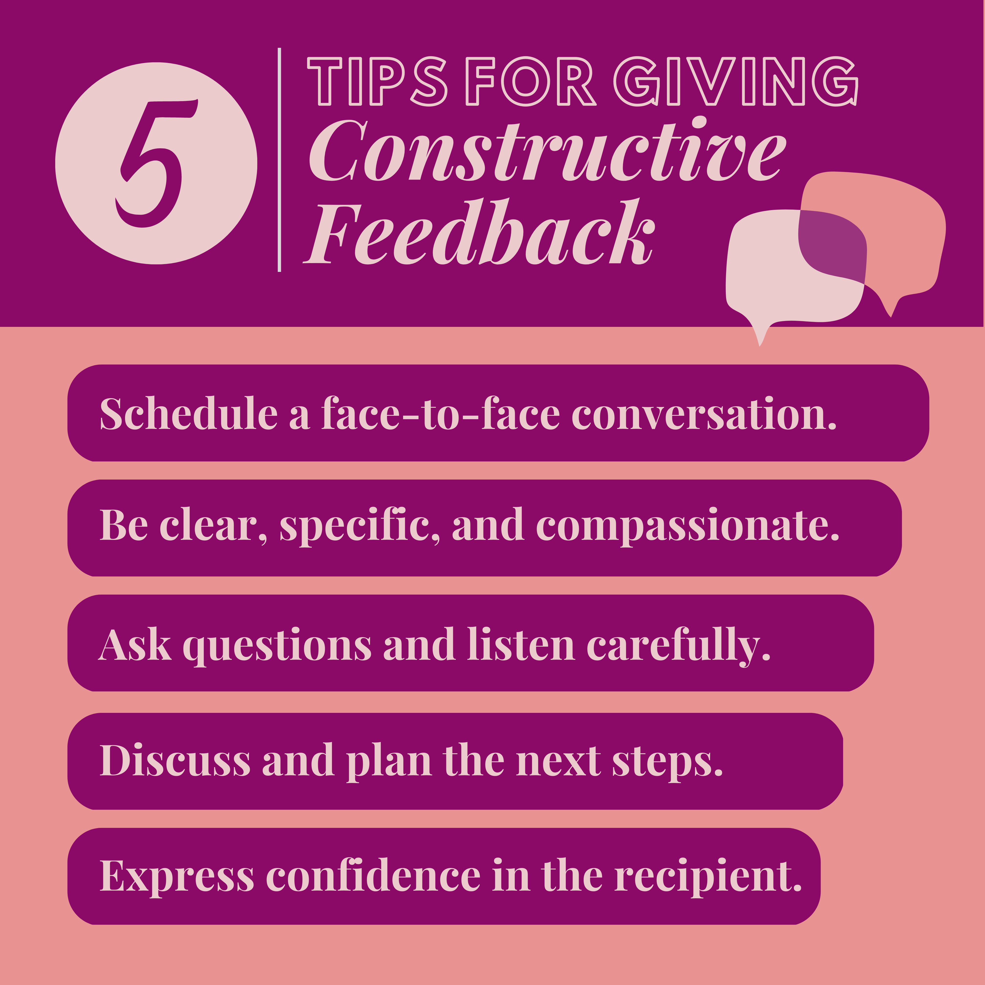 Five Tips for Giving Constructive Feedback – TCEA TechNotes Blog