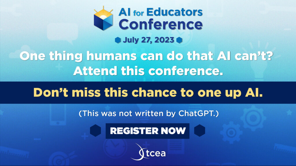 AI for Educators Conference advertisement