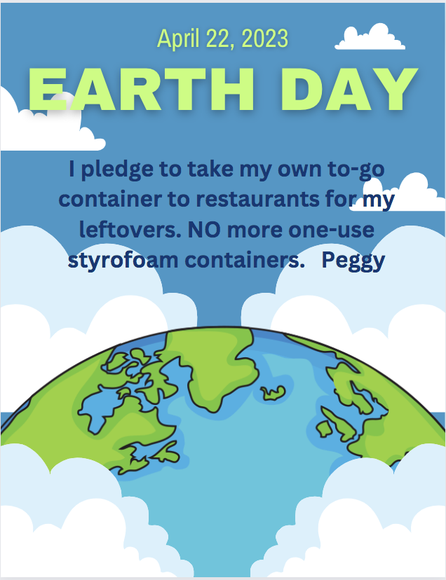 Earth Day 2023 Pledge Card