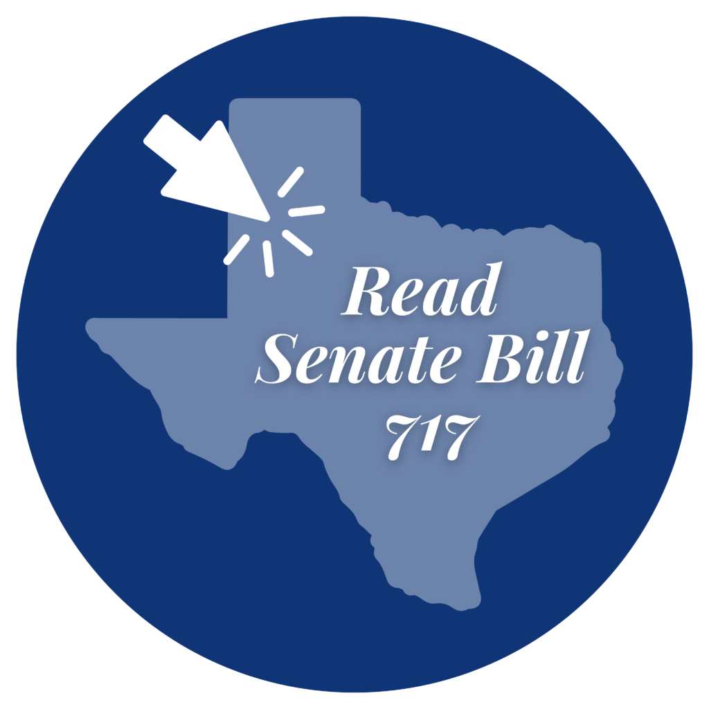 Image to click stating "Read Senate Bill 717"