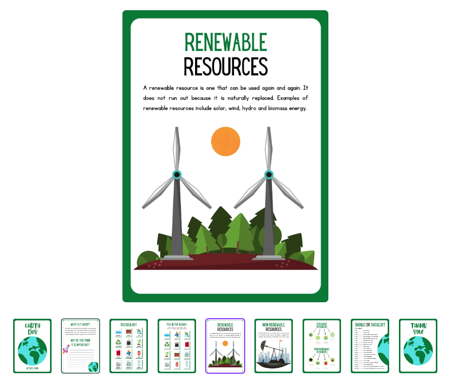 Canva activity book for Earth Day