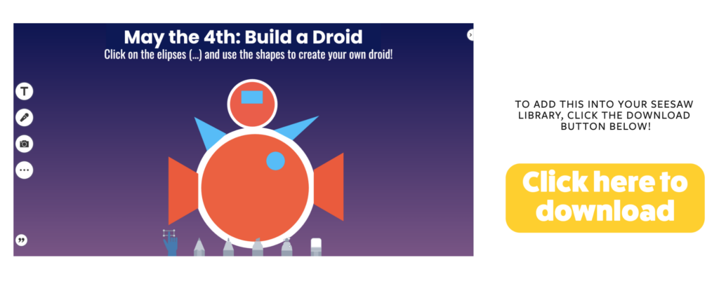 Image of Build a Droid activity for May the 4th from TheMerrillsEDU