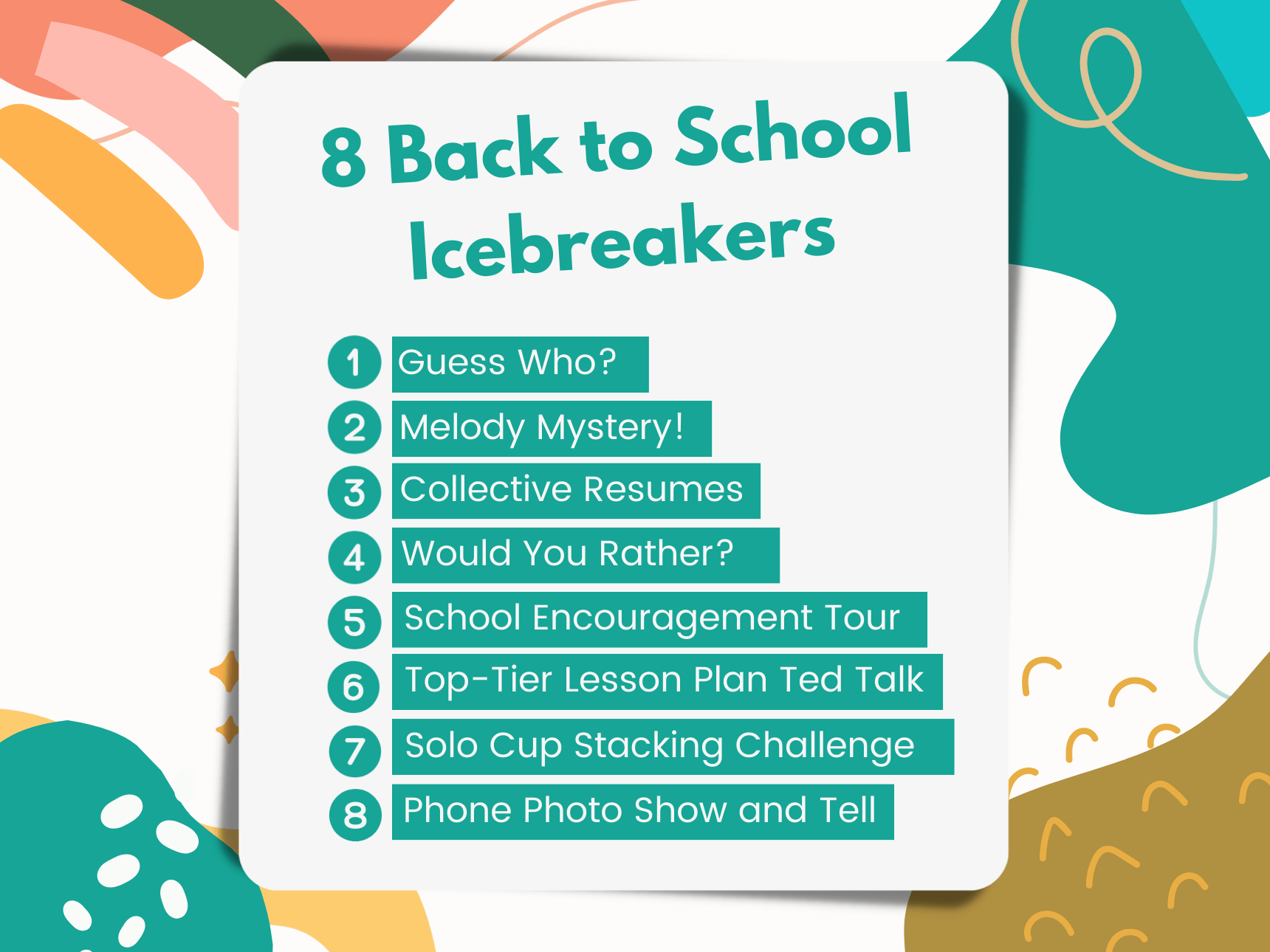 Eight Back To School Icebreakers For Team Building And Bonding TCEA 