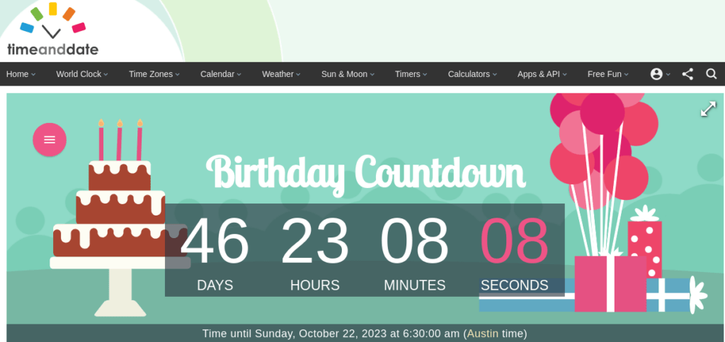 countdown timers