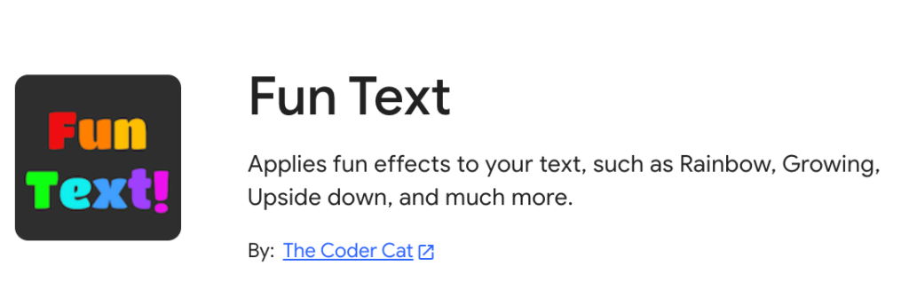 Fun Text Google Extension icon 