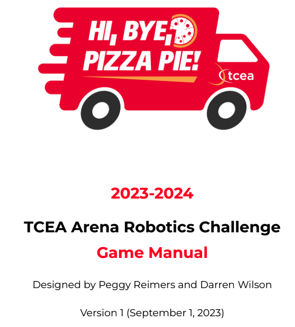 2023-2024 TCEA Robotics Contest Manual Title Page