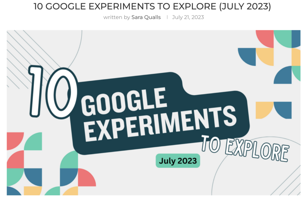 10 Google Experiments to Explore