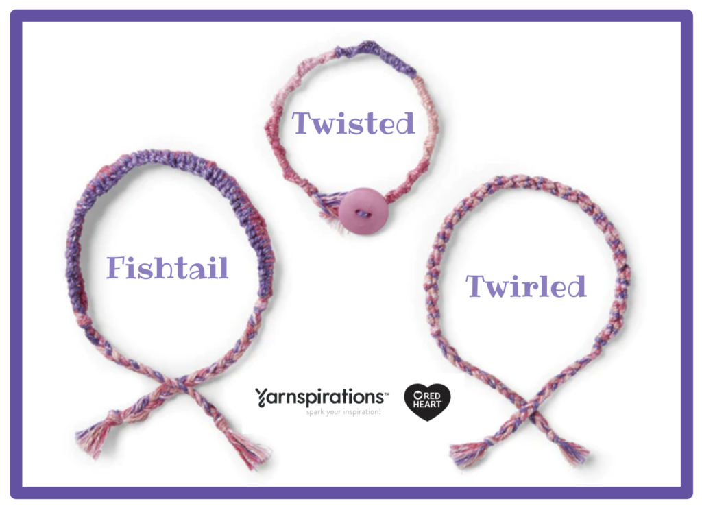 The fishtail, twistd and twirled bracelets pictured. 